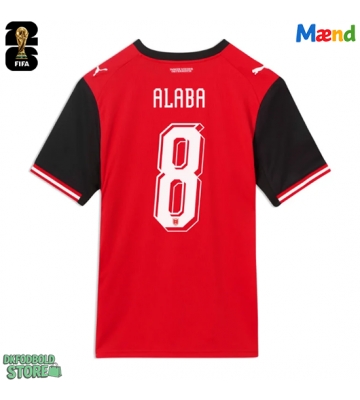 Østrig David Alaba #8 Replika Hjemmebanetrøje VM 2026 Kortærmet